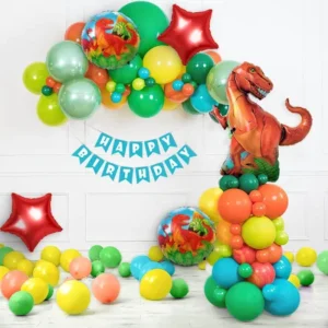Green Dinosaur Theme Birthday DecorationKit