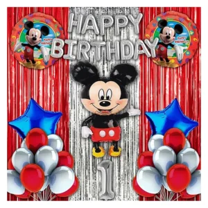 st Happy Birthday Decoration Mickey Mouse Theme