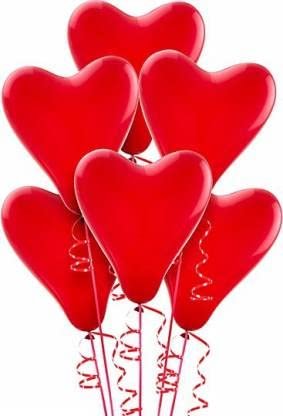 HK Balloons Heart Shaped Balloon Birthday, Anniversary, Valentine Balloons for Decoration... - Image 5