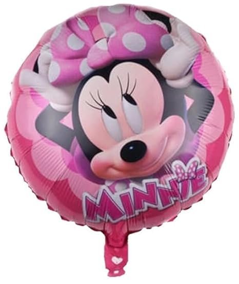 HK Balloons Minnie Mouse Foil Set 5Pcs birthday decoration set with Minnie Mouse themed Foil balloons & for kids birthday decorations - Image 4