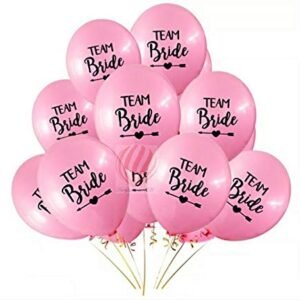 HK Balloons Bachelor Wedding Party Decoration Balloon- (Pack of 30) (Team Bride)