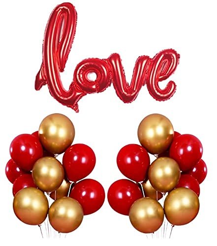 HK Balloons Heart Shaped Balloon Birthday, Anniversary, Valentine Balloons...