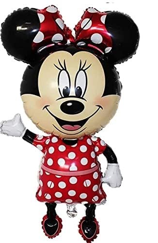 HK Balloons Minnie Mouse Foil Set 5Pcs birthday decoration set with Minnie Mouse themed Foil balloons & for kids birthday decorations - Image 2