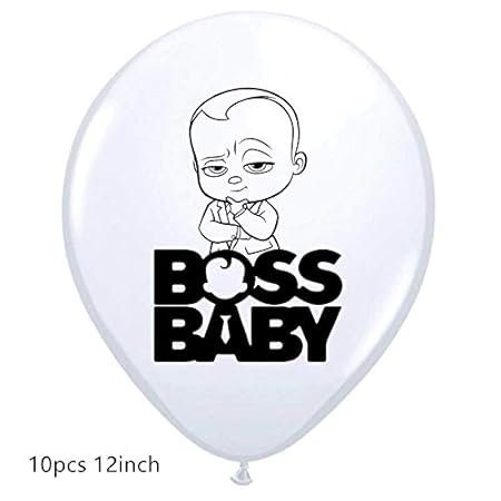 HK balloons Rubber Pack Of 30 Boss Baby Themed Birthday Decoration Balloons -Boss Baby Birthday Decorations Items For Blue And White Themed Birthday Decorations Balloons - Image 3