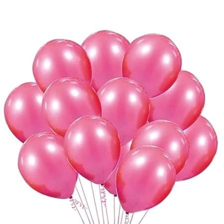 HK Balloons HK balloons 50Pcs Pink Latex Balloons Premium Helium Balloons for Birthday Wedding Valentine Engagement Anniversary Christmas Festival Baby Shower Party Decorations Balloons