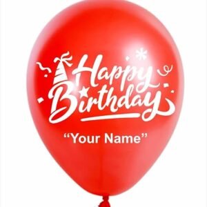 HK balloons 50Pcs RED Personalized/Customized Birthday Party balloons For Birthday Boy Girl, Anniversary Celebration, Baby Shower, Bachelorette, Bridal Shower And Wedding Decoration balloons