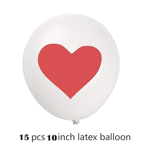 HK Balloons Heart Shaped Balloon Birthday, Anniversary, Valentine Balloons for Decoration, (Love foil balloon with Printed heart balloon - Pack of 51) - Image 5