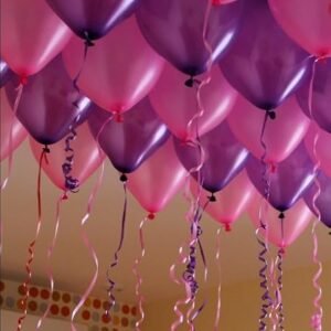 HK balloonS Metallic Purple & Pink (Pack of 50)Birthday Party Balloons-Party Decoration and Accessories