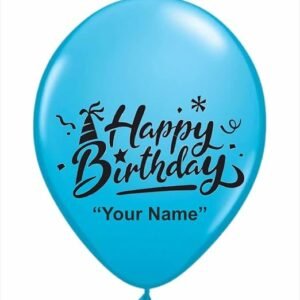 HK Balloons 50Pcs BLUE Personalized/Customized Birthday Party balloons For Birthday Boy Girl, Anniversary Celebration, Baby Shower, Bachelorette, Bridal Shower And Wedding Decoration balloons