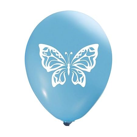 HK Balloons Rubber Butterfly Printed Pack of 30 - Party Animal Birthday Sky Nature Themed for Parties or Any Other Event - Image 3