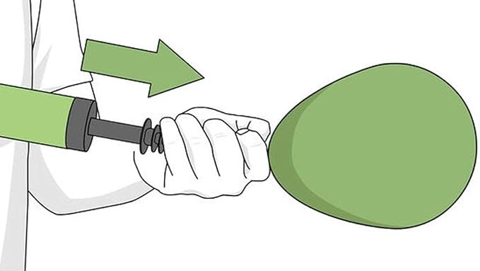 HK Balloons Double Action Hand Balloon Pump - 2 Piece Air Balloon Pump - Image 4