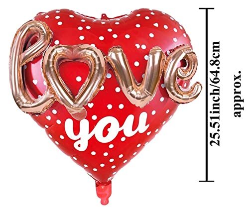 HK Balloons Heart Shaped Balloon Birthday, Anniversary, Valentine Balloons For Decoration 4 - Image 2