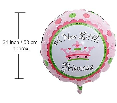 HK Balloons (Pack of 5) Baby Shower Foil Balloons Party Decoration Kids Baby Girl... - Image 5