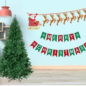 HK balloons 4Ft Artificial Christmas Tree Unlit Premium Hinged Spruce Xmas Tree with Solid Metal Stand, for Outdoor and Indoor Decor