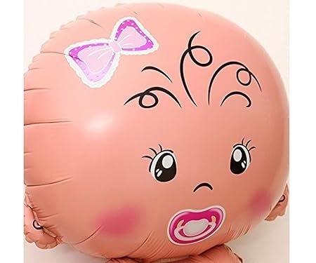 HK Balloons (Pack of 5) Baby Shower Foil Balloons Party Decoration Kids Baby Girl... - Image 2