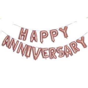 HK Balloons Happy Anniversary Letters Foil Toy Balloons - (Happy Anniversary)