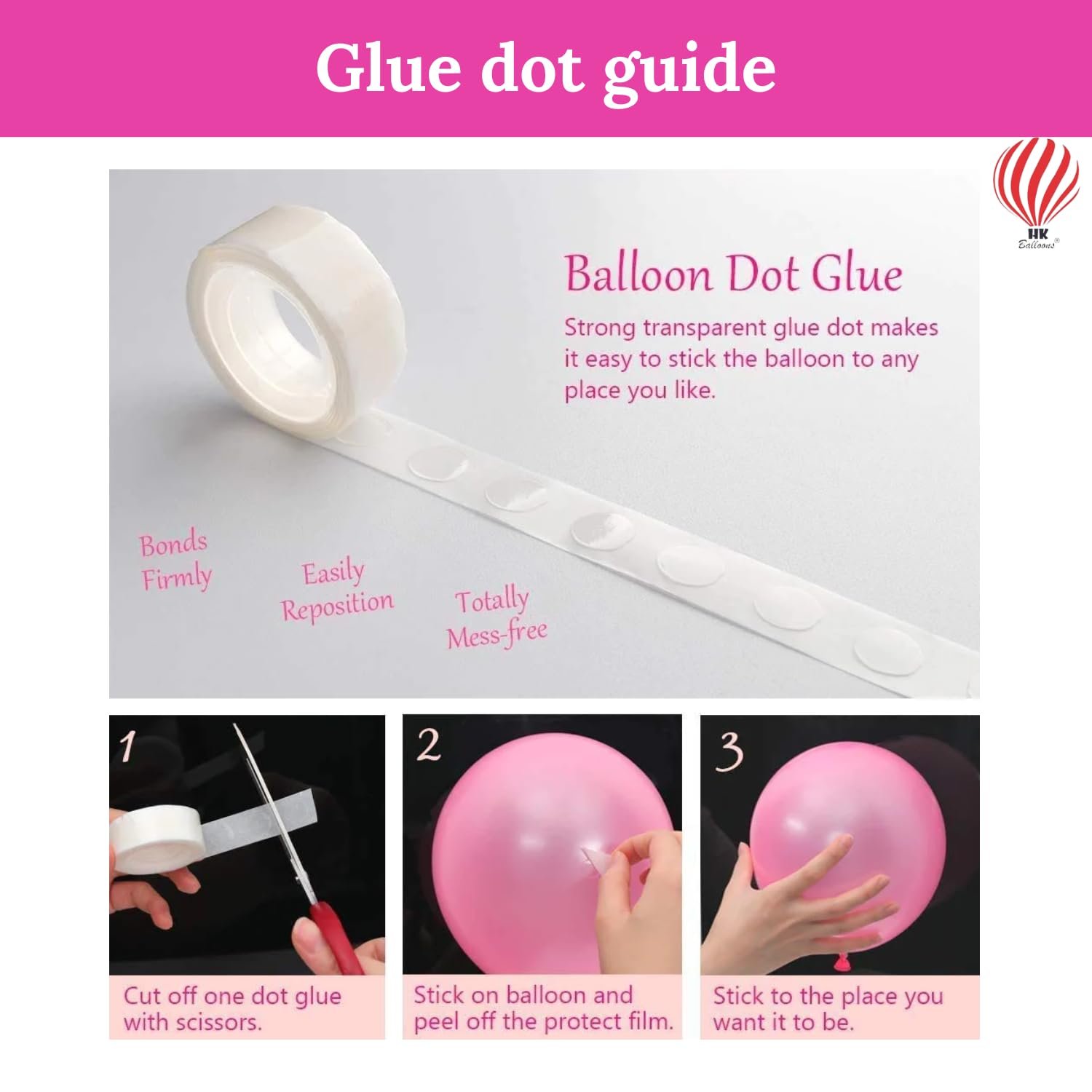 HK balloons 41 pcs Pink Birthday decoration Item Happy Birthday decoration set with Net Curtain For Girl Wife And Adults Birthday Decoration Kit Backdrop Theme - Image 3