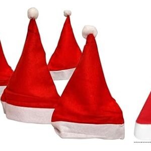 HK balloons Christmas Hats, Santa Claus Caps for Kids and Adults, Free Size, Xmas Caps