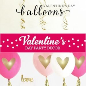 HK Balloons Heart Shaped Balloon Birthday, Anniversary, Valentine Balloons for Decoration,