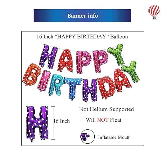 HK balloons Cute Birthday Party Deocorations Set - Multicolored Rainbow Balloons Perfect Birthday Party With Silver Curtain And Balloon Pump|66 Pcs - Image 2