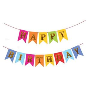 HK Balloons Happy Birthday Decoration Banner