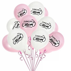 I Love You Mom Text Custom Balloons