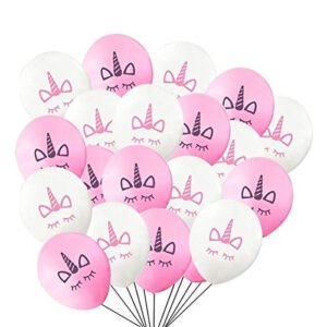 HK balloons Rubber Pack Of 30 Unicorn Birthday Balloons Party Decorations