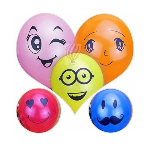HK balloons 30Pcs Emoji Smiley Face Expression Rubber Balloons For Kids Birthday Decorations Return Gifts Birthday Decoration Emoji Balloon for birthday anniversary decorations - Image 2